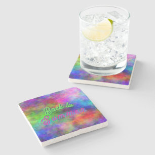 Back to Summer Vibrant Colours Stone Coaster