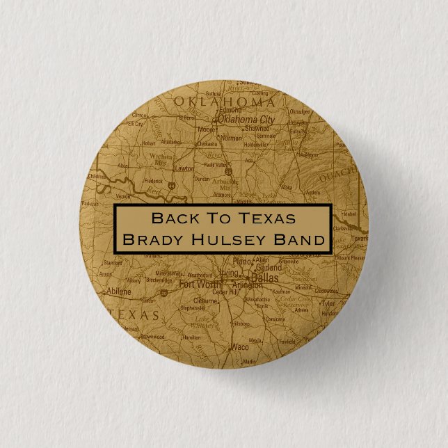 Back to Texas button (Front)