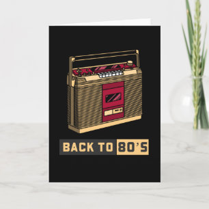 Back To The 80s   80s Music Card