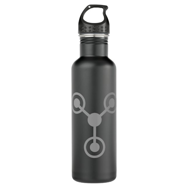 Back to the 80's by Time Travel Machine 710 Ml Water Bottle (Front)