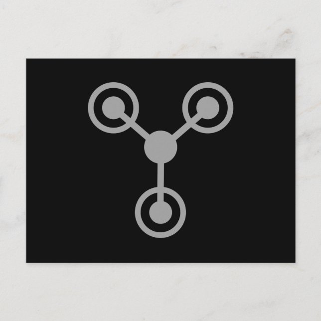 Back to the 80's by Time Travel Machine Postcard (Front)