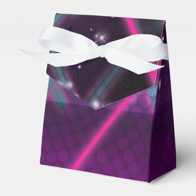 BACK TO THE 80'S Glam Party Retro Favour Boxes (Front Side)