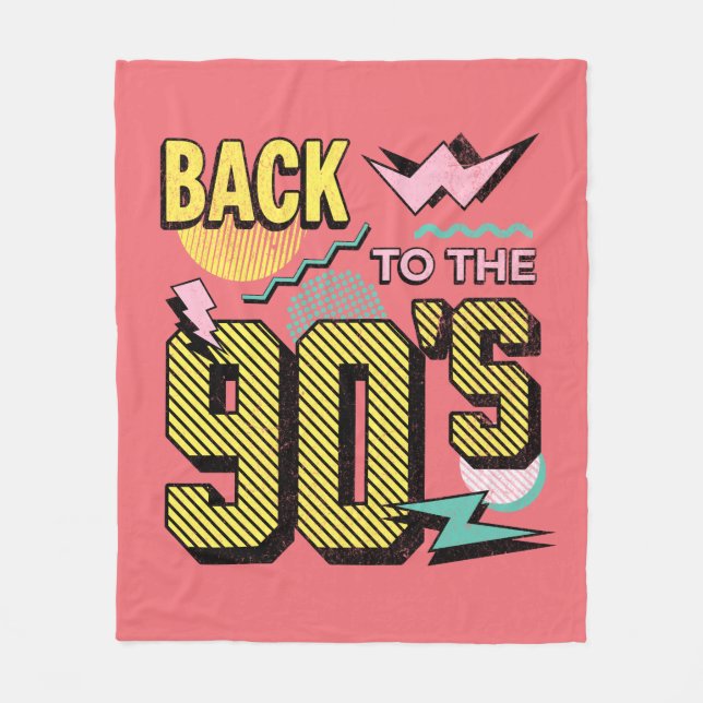 Back to the 90's fleece blanket (Front)
