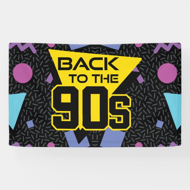 Back to the 90s Party Banner (Horizontal)