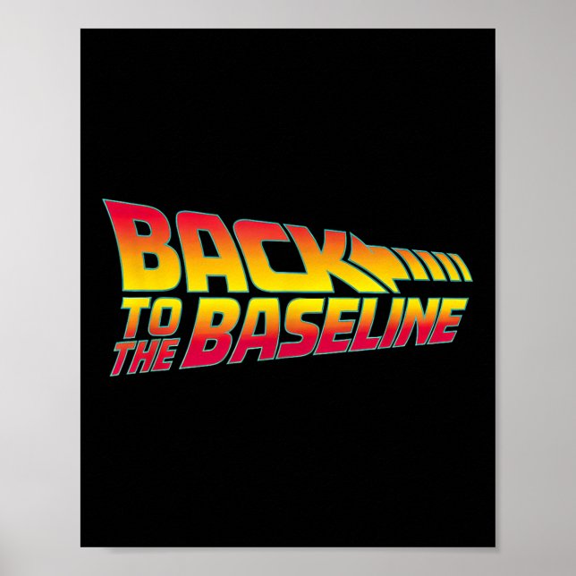 Back To The Baseline  Poster (Front)