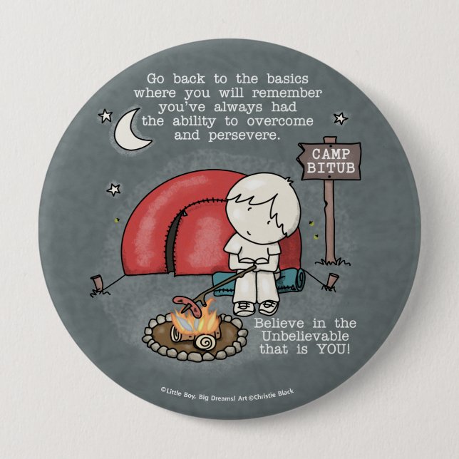 Back to the Basics 10 Cm Round Badge (Front)