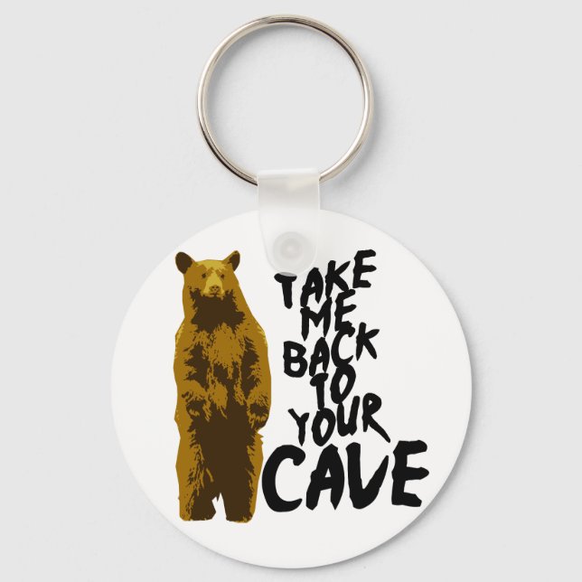 back to the cave key ring (Front)