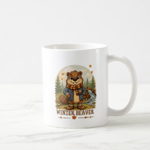 Back To The Dam! Cute Beaver Coffee Mug   Cosy Woo