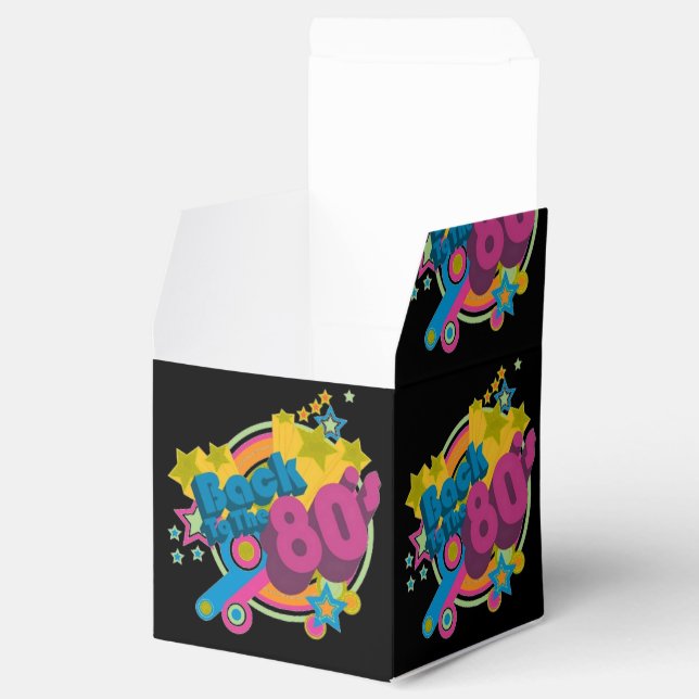 Back To The Eighties Retro 80's Cube Favour Box (Opened)