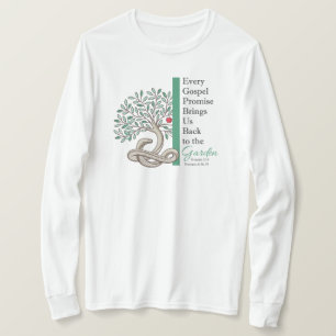 BACK TO THE GARDEN Christian Gospel White Long T-Shirt