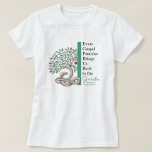 BACK TO THE GARDEN Christian Gospel White Short