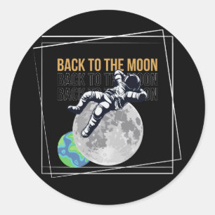 Back to the Moon Classic Round Sticker