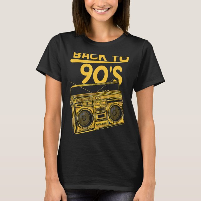 Back To The Nineties 90's Music  Cassette 90s Vibe T-Shirt (Front)