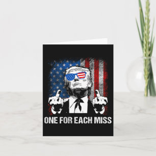 (back) Trump One For Each Miss Trump Shirt Vote Tr Card