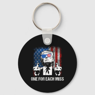 (back) Trump One For Each Miss Trump Shirt Vote Tr Key Ring