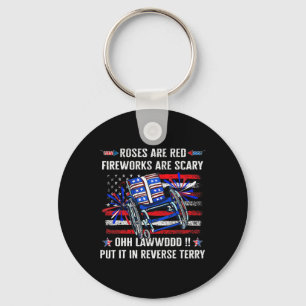 Back Up Terry Put It In Reverse Firework Funny 4th Key Ring
