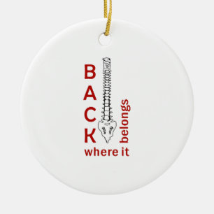 BACK WHERE IT BELONGS CERAMIC TREE DECORATION
