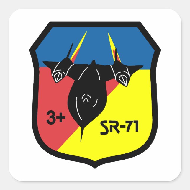 Backbird +3 patch square sticker (Front)