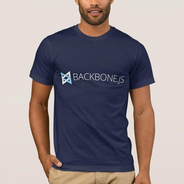 Backbone.js T-shirt (Navy) (Front)