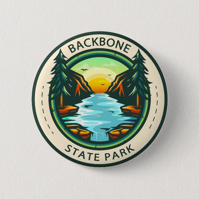 Backbone State Park Iowa Badge (Front)