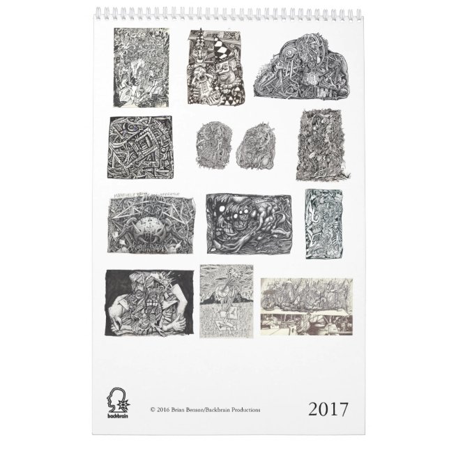 Backbrain Calendar 2017 (Back)