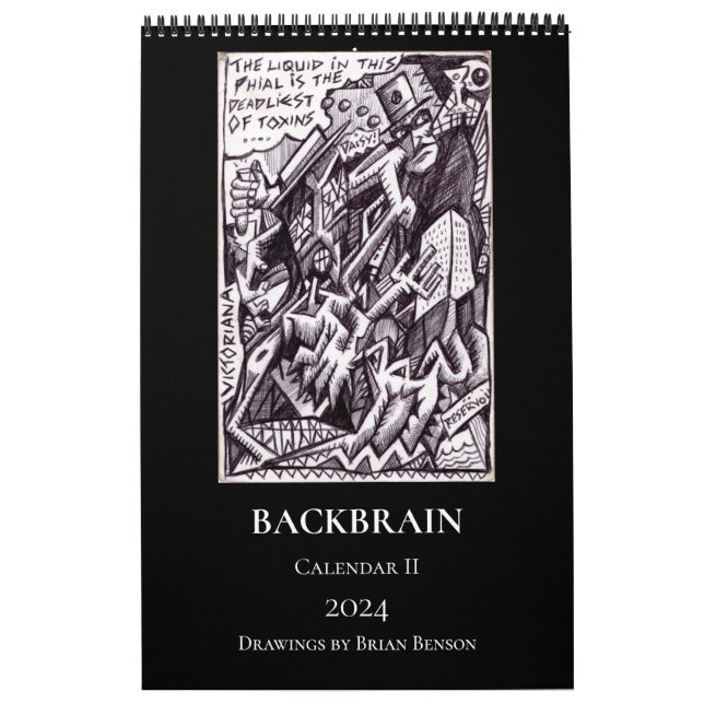 Backbrain Calendar II 2024 (Single Page, Medium) (Cover)