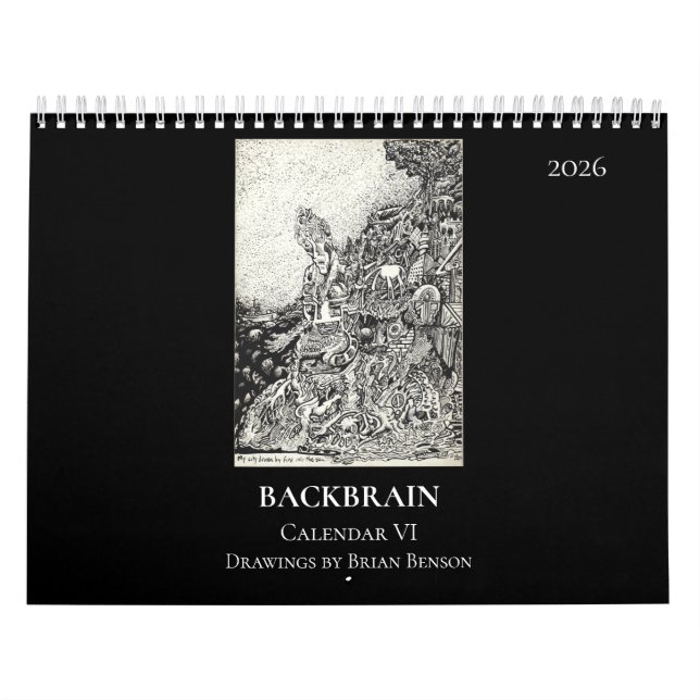 Backbrain Calendar VI, 2026, Double Page (Cover)