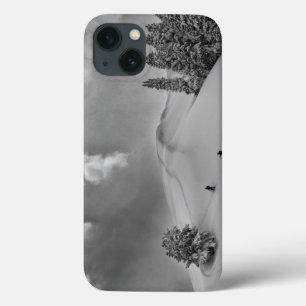 Backcountry Ski Climbers in fresh powder iPhone 13 Case