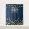 Backdrop 70th Birthday Gold Navy Blue Confetti