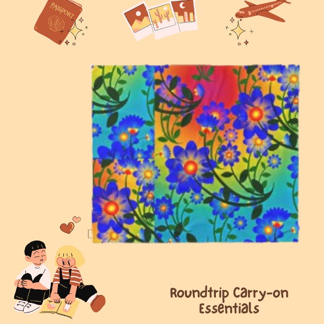  Backdrop Abstract Colourful Design Fleece Blanket (Creator Uploaded)