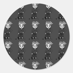 Backdrop Cafepress:Zazzle M Classic Round Sticker