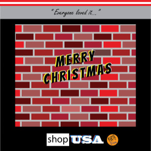 Backdrop Christmas Bricks Tapestry
