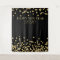 Backdrop New Year's Eve Party Gold Glitter Confett