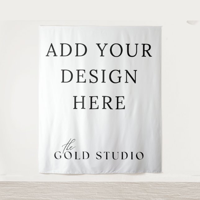 Backdrop Photo Booth Template Blank Tapestry (Front)