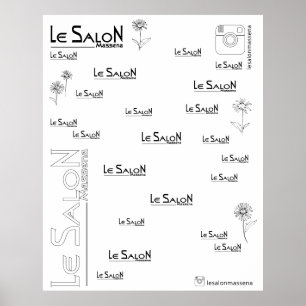 Backdrop Photo Instagram Le Salon Massena  Poster