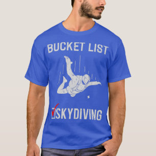 Backet List Skydiving Vintage Skydive Free Fall T-Shirt