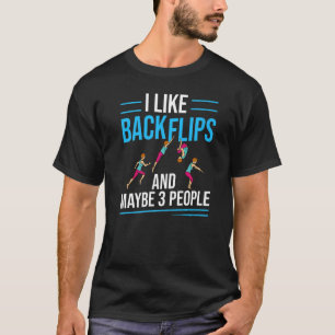 Backflip Parkour Gymnastic Beginner Jump Training T-Shirt