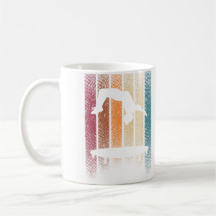 Backflip Trampoline Jumping Jumper Tumbling Retro Coffee Mug