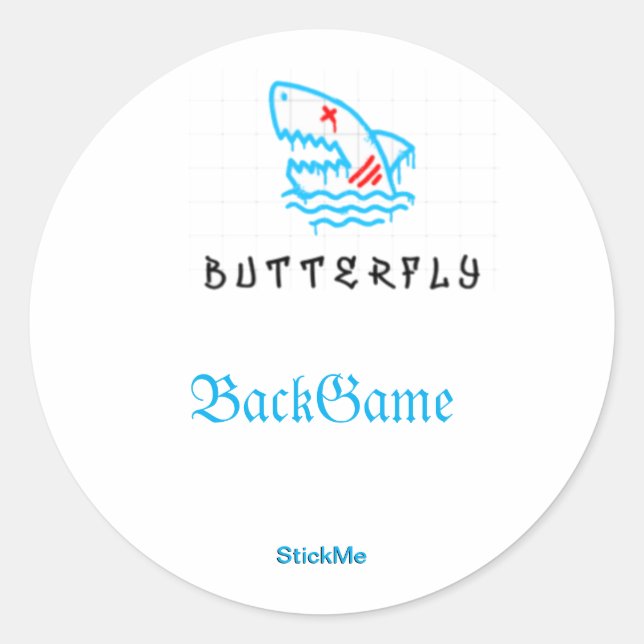 BackGame StickerPacks Classic Round Sticker (Front)