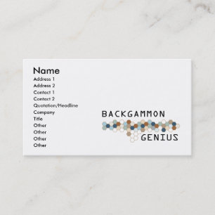 Backgammon Genius Business Card