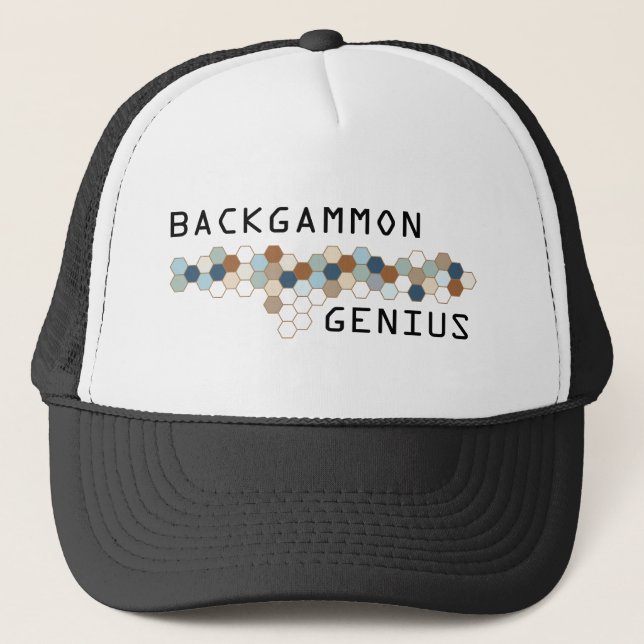 Backgammon Genius Trucker Hat (Front)