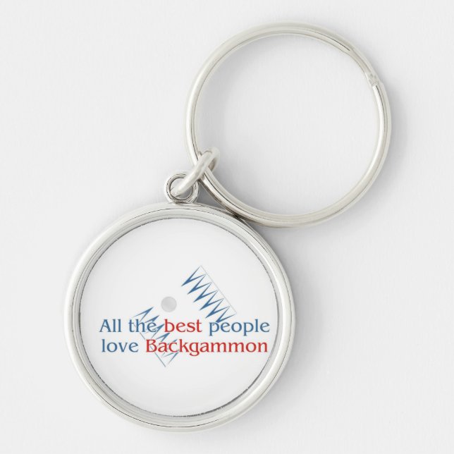 Backgammon Lover's Keychain (Front)