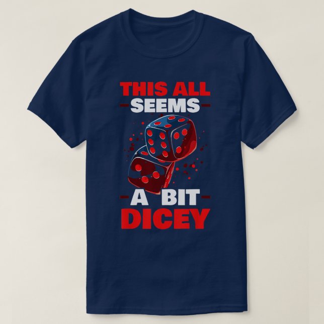 Backgammon Player Strategy Board Game Dice Game  T-Shirt (Design Front)