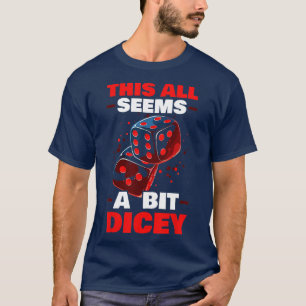 Backgammon Player Strategy Board Game Dice Game  T-Shirt