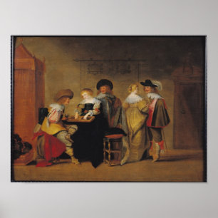 Backgammon Players Poster