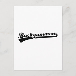Backgammon Postcard