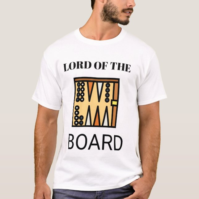 Backgammon saying gift for board players. I T-Shirt (Front)