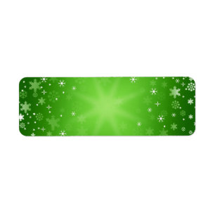 background-313345 HAPPY GREEN WHITE background wi Return Address Label