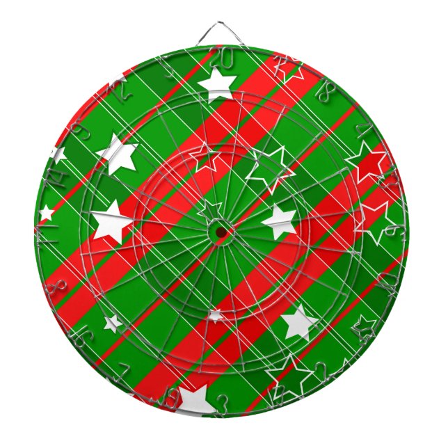 background abstrac christmas pattern dartboard (Front)