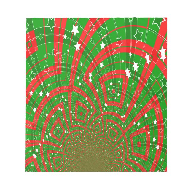 background abstract christmas pattern notepad (Front)